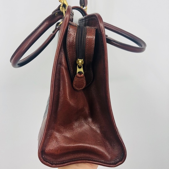 ✨Brahmin Brown Croc Effect Leather Bag with Dustbag Excellent Gorgeous Old Money - Picture 13 of 16